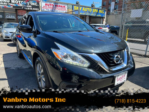 2016 Nissan Murano for sale at Vanbro Motors Inc in Staten Island NY