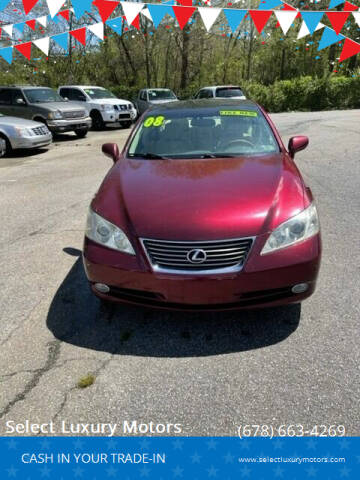 2008 Lexus ES 350 for sale at Select Luxury Motors in Cumming GA