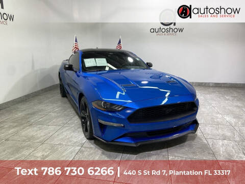 2021 Ford Mustang for sale at AUTOSHOW SALES & SERVICE in Plantation FL