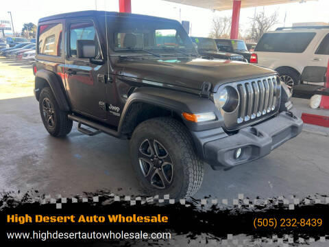 2019 Jeep Wrangler for sale at High Desert Auto Wholesale in Albuquerque NM