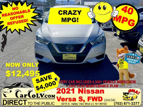 2021 Nissan Versa for sale at The Car Company - No Reasonable Offer Refused in Las Vegas NV