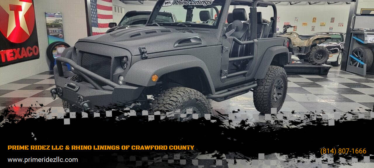 2014 Jeep Wrangler for sale at PRIME RIDEZ LLC & RHINO LININGS OF CRAWFORD COUNTY in Meadville, PA