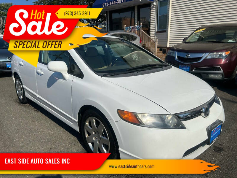 2008 Honda Civic for sale at EAST SIDE AUTO SALES INC in Paterson NJ