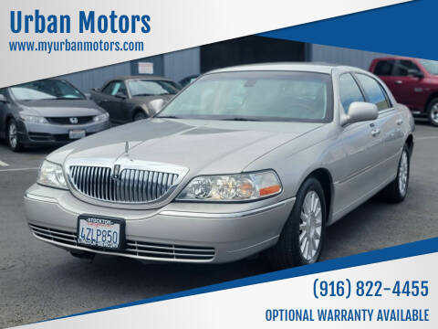 2003 Lincoln Town Car for sale at Urban Motors in Sacramento CA
