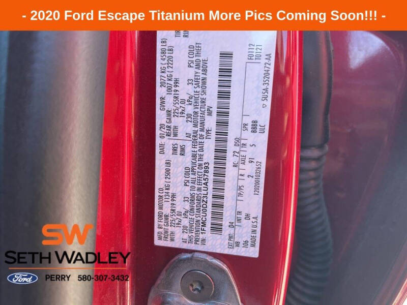 2020 Ford Escape Hybrid Titanium