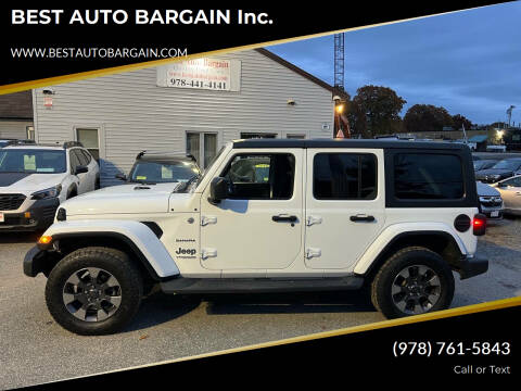 2018 Jeep Wrangler Unlimited for sale at BEST AUTO BARGAIN inc. in Lowell MA