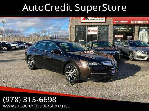 2015 Acura TLX for sale at AutoCredit SuperStore in Lowell MA
