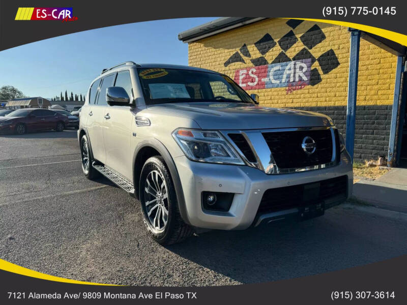 2020 Nissan Armada for sale at Escar Auto - 9809 Montana Ave Lot in El Paso TX