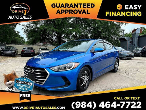 2017 Hyundai Elantra for sale at Drive 1 Auto Sales in Wake Forest NC