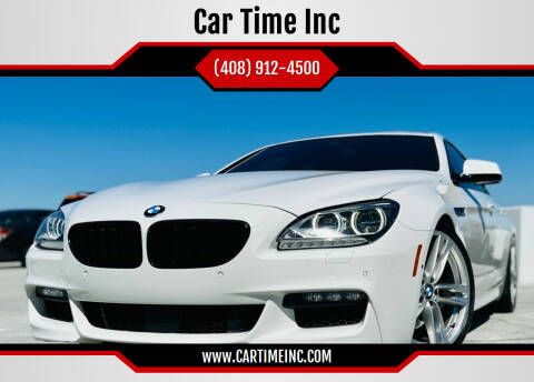 2014 BMW 6 Series for sale at Car Time Inc in San Jose CA