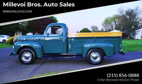 1952 Ford F-250 for sale at Millevoi Bros. Auto Sales in Philadelphia PA