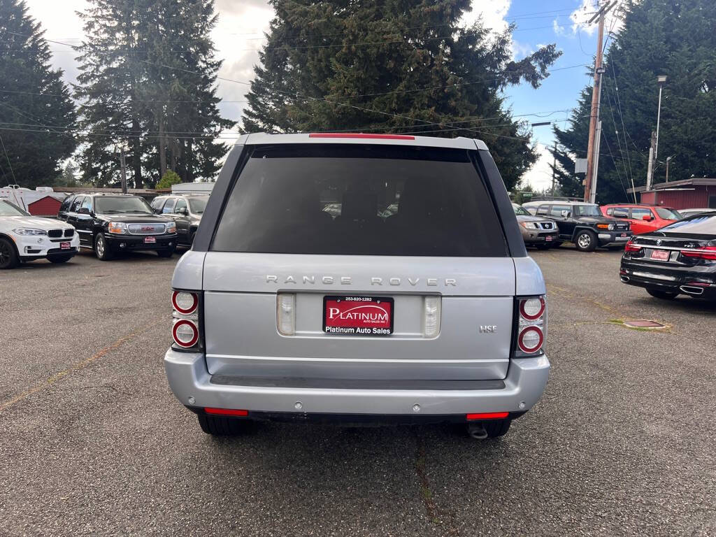 2011 Land Rover Range Rover for sale at PLATINUM AUTO SALES INC in Lacey, WA