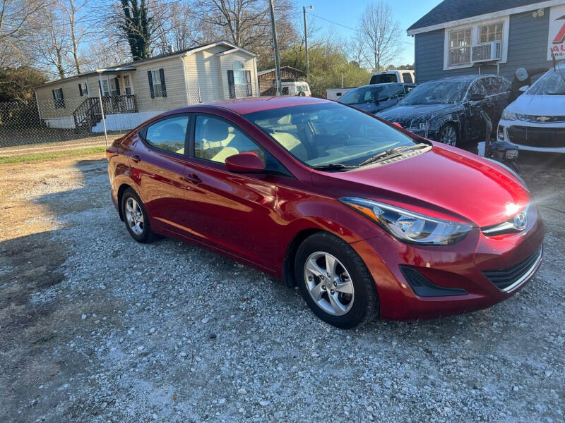 2014 Hyundai Elantra for sale at HDH Auto Sales LLC in Greer SC