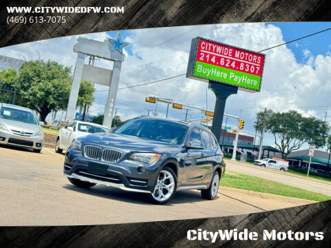 2015 BMW X1 for sale at CityWide Motors in Garland TX