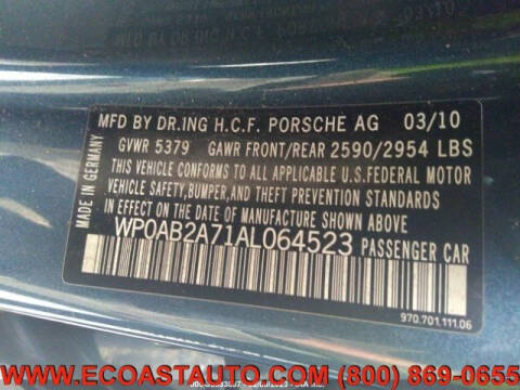 2010 Porsche Panamera 4S