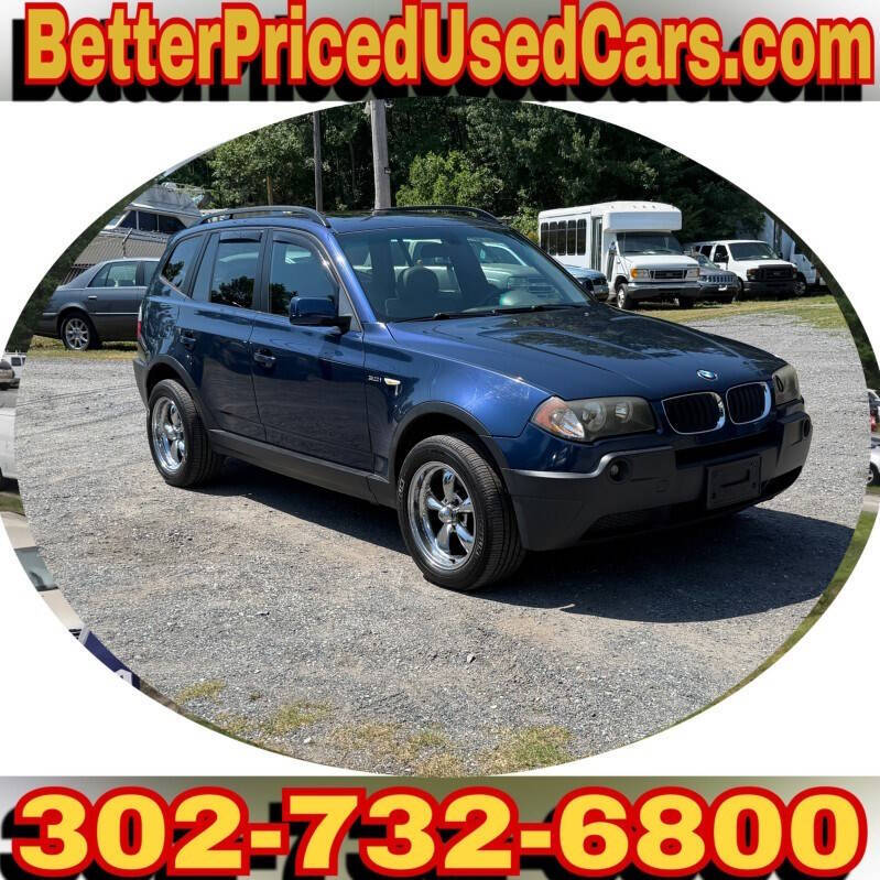 Blue 2004 BMW X3 3.0i AWD 3.0i 4dr SUV 1