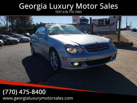 2008 Mercedes-Benz CLK for sale at Georgia Luxury Motor Sales in Cumming GA