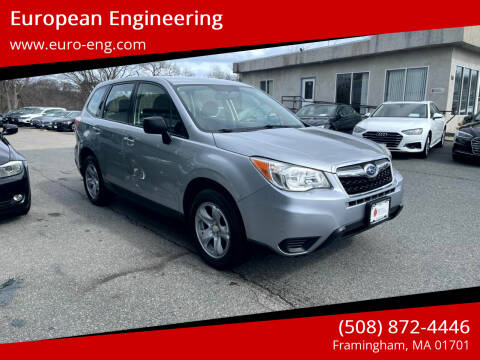 2015 Subaru Forester for sale at European Engineering in Framingham MA
