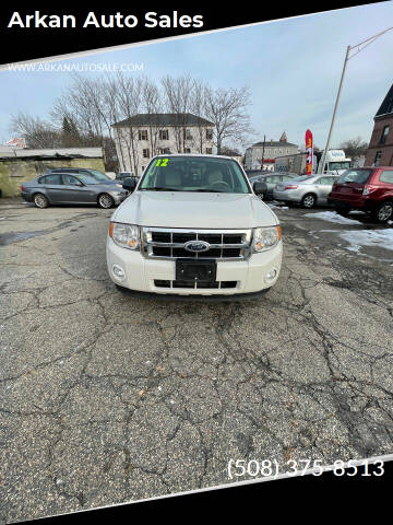 2012 Ford Escape for sale at Arkan Auto Sales in Worcester MA