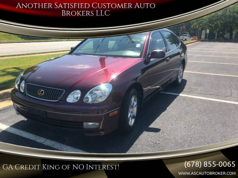 2001 Lexus GS 300 for sale at Another Satisfied Customer Auto Brokers LLC in Marietta GA