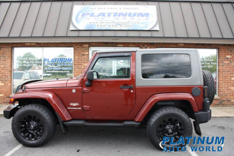 2008 Jeep Wrangler for sale at Platinum Auto World in Fredericksburg VA