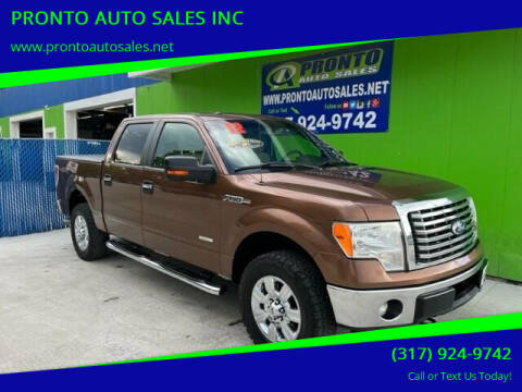 2012 Ford F-150 for sale at PRONTO AUTO SALES INC in Indianapolis IN