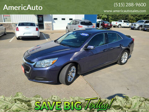 2015 Chevrolet Malibu for sale at AmericAuto in Des Moines IA