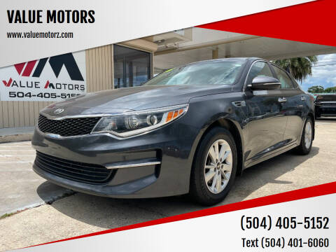 2016 Kia Optima for sale at VALUE MOTORS in Kenner LA