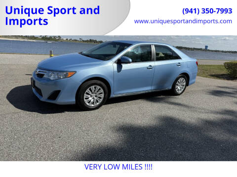2012 Toyota Camry for sale at Unique Sport and Imports in Sarasota FL