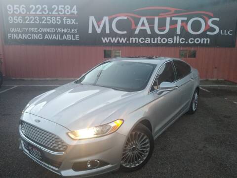 2015 Ford Fusion for sale at MC Autos LLC in Pharr TX