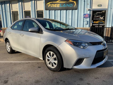 2015 Toyota Corolla for sale at Freeland LLC in Waukesha WI