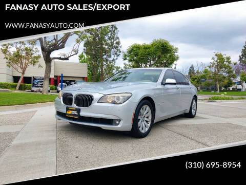 2011 BMW 7 Series for sale at FANASY AUTO SALES/EXPORT in Yorba Linda CA