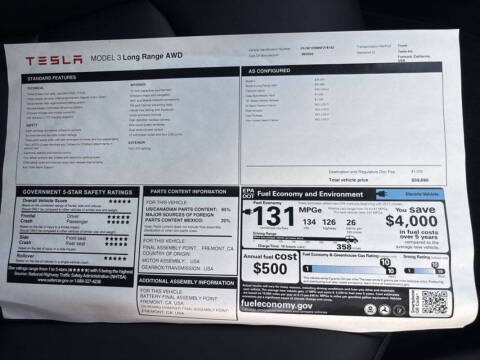 2022 Tesla Model 3 Long Range
