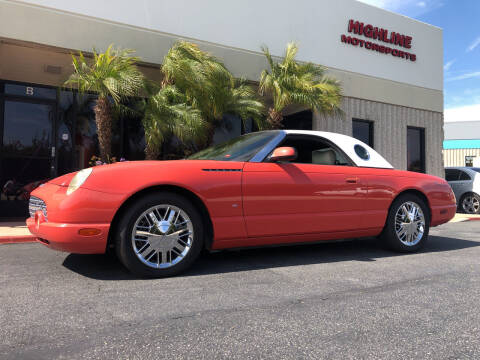 2003 Ford Thunderbird for sale at HIGH-LINE MOTOR SPORTS in Brea CA