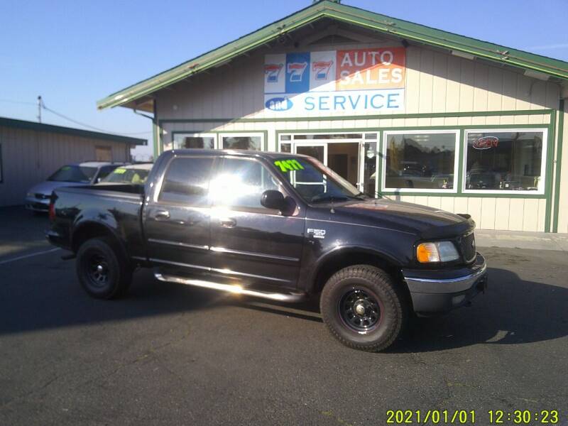 2001 Ford F-150 for sale at 777 Auto Sales and Service in Tacoma WA
