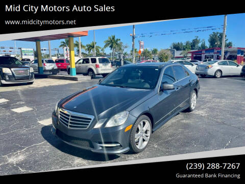 2013 Mercedes-Benz E-Class for sale at Mid City Motors Auto Sales in Fort Myers FL
