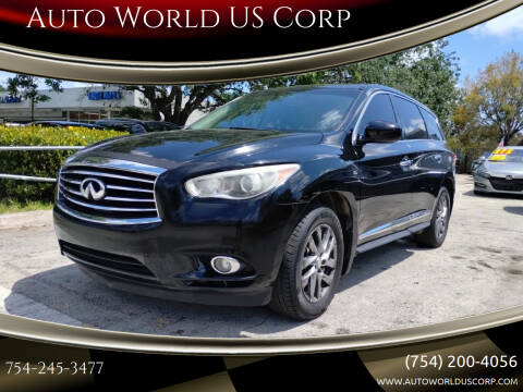 2014 Infiniti QX60 for sale at Auto World US Corp in Plantation FL