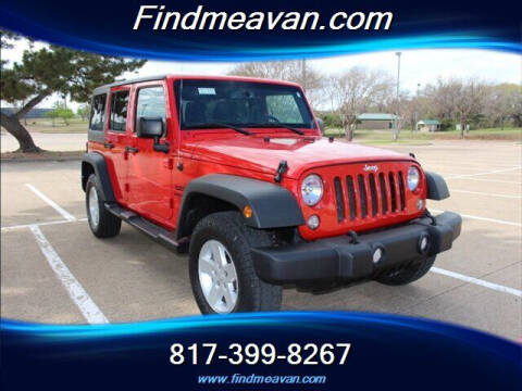 2018 Jeep Wrangler JK Unlimited for sale at Findmeavan.com in Euless TX
