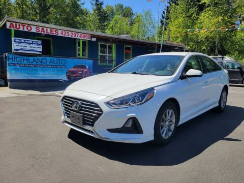 2019 Hyundai Sonata for sale at HIGHLAND AUTO in Renton WA