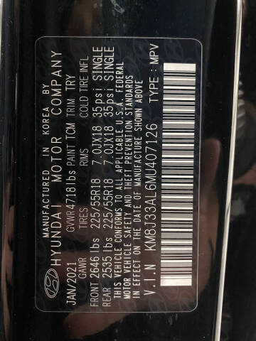 2021 Hyundai Tucson SEL