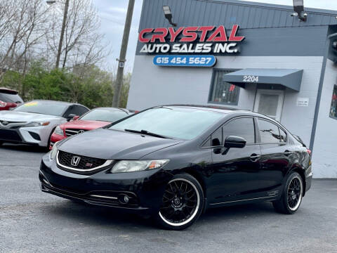 2014 Honda Civic for sale at Crystal Auto Sales Inc in Nashville TN