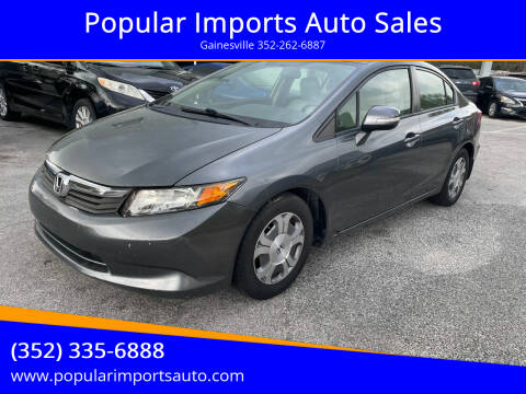 2012 Honda Civic for sale at Popular Imports Auto Sales in Gainesville FL