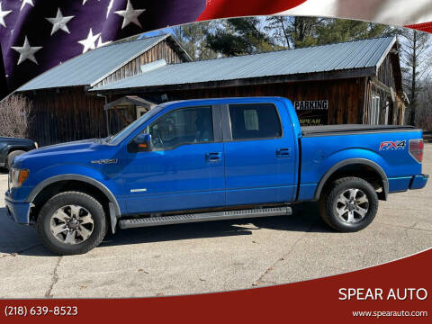 2012 Ford F-150 for sale at Spear Auto in Wadena MN