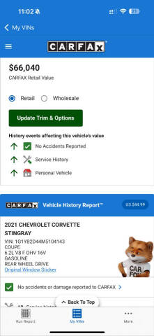 2021 Chevrolet Corvette Stingray