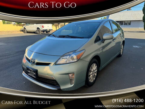 2012 Toyota Prius Plug-in Hybrid for sale at Cars To Go in Sacramento CA