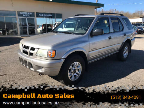 isuzu rodeo for sale in batavia oh campbell auto sales batavia oh campbell auto sales