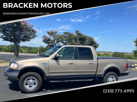 2001 Ford F-150 for sale at BRACKEN MOTORS in San Antonio TX