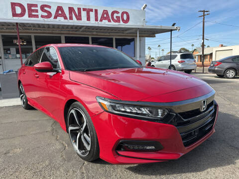 2018 Honda Accord for sale at DESANTIAGO AUTO SALES in Yuma AZ