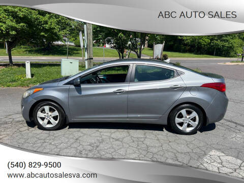 2013 Hyundai Elantra for sale at ABC Auto Sales in Culpeper VA