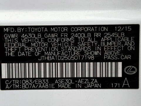 2016 Lexus IS 200t
